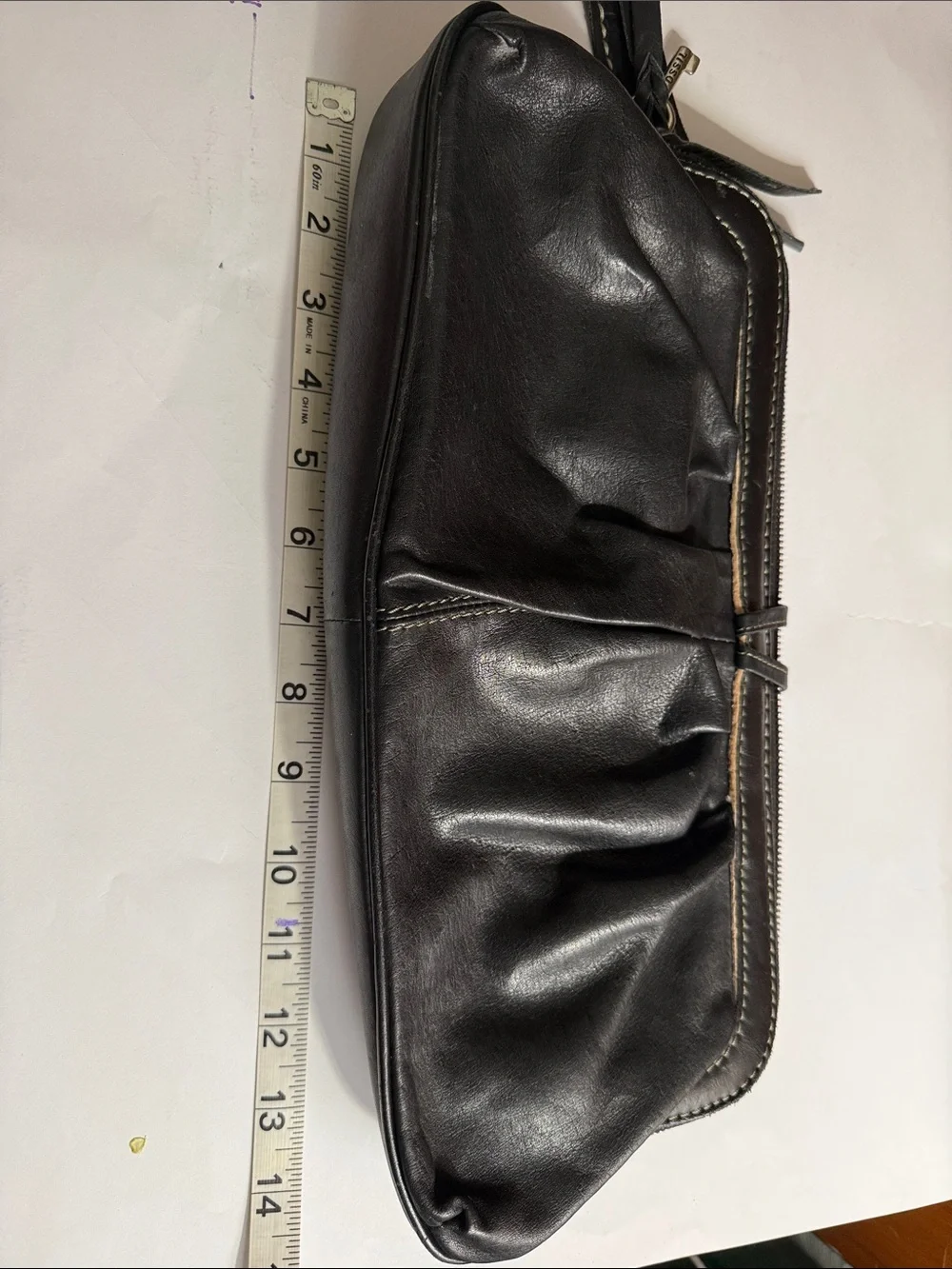 Black Leather Women’s Clutch Wristlet